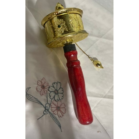 New Decorative Hand - Held Small Prayer Wheel Showpiece For Home Office Décor - Picture 3 of 4
